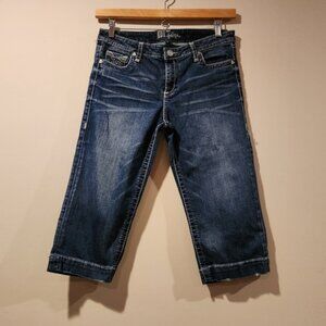 KUT FROM THE KLOTH cropped jeans blue denim 5 pocket style size 10